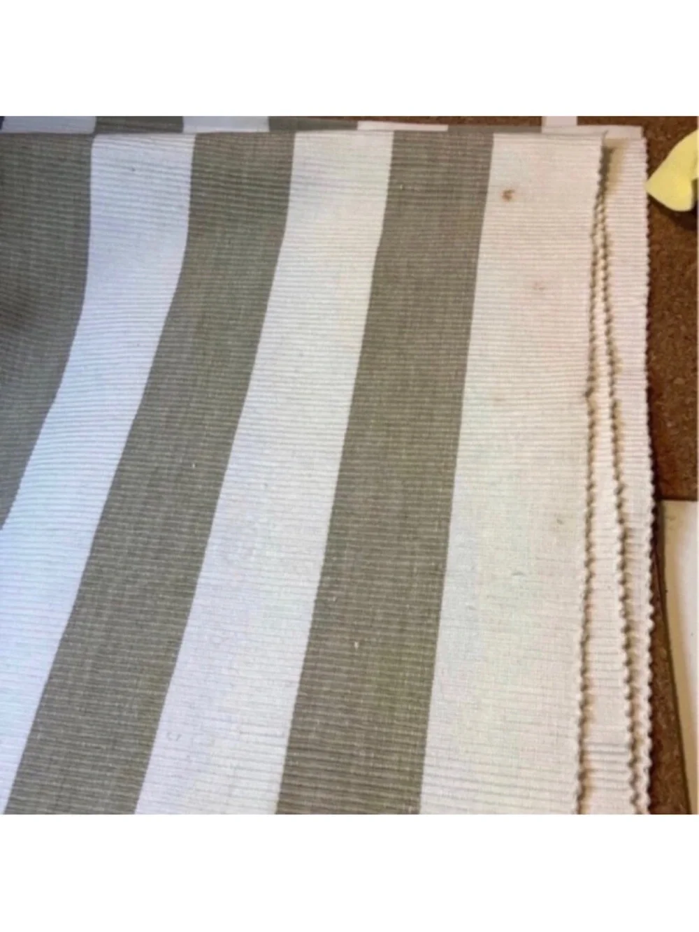 2 NWT 16 x 72 in. Rectangle Classic Stripe Design Ribbed Cotton Table Runners